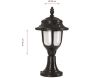 Lampe de jardin en ABS vintage René - HANAH HOME