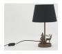 Lampe en métal Cerf avec abat-jour noir - AUBRY GASPARD