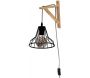 Lampe murale diamant métal et bois - THE HOME DECO LIGHT