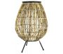 Lampe sur pied en rotin naturel