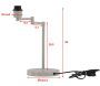 Lampe à poser en acier beige Virro - VEN-0254