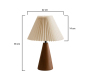 Lampe à poser en bois et PVC Serenity - ASI-2354
