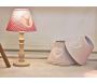 Lampe à poser en bois et coton rouge (Lot de 2) - 5