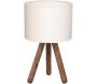 Lampe à poser en  bois et tissu Carla