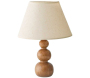 Lampe à poser en bois et tissus Woody bubbles