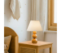 Lampe à poser en bois et tissus Woody bubbles - HANAH HOME