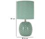 Lampe à poser en céramique Pontus 14 x 27 cm - MAU-0516