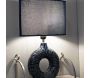 Lampe à poser en céramique Seta 28.5 x 15 x 43 cm - MAURO FERRETTI