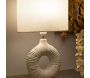 Lampe à poser en céramique Seta 28.5 x 15 x 43 cm - MAURO FERRETTI