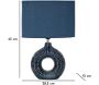 Lampe à poser en céramique Seta 28.5 x 15 x 43 cm - MAU-0521