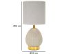 Lampe à poser en céramique  et métal Flavi 15 x 30.5 cm - MAU-0520