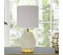 Lampe à poser en céramique  et métal Flavi 15 x 30.5 cm - MAURO FERRETTI