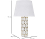Lampe à poser en céramique et métal Glam - MAU-0909