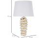 Lampe à poser en céramique et métal Glam - MAU-0908
