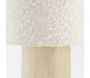 Lampe à poser en bois et coton bouclette - AUBRY GASPARD