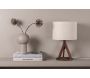 Lampe à poser en hévéa et lin Kona - Venture Home