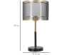 Lampe à poser en métal Levels 25 x 48 cm - MAU-0913
