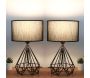 Lampe à poser en métal Loc (Lot de 2) - HANAH HOME