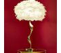 Lampe à poser en métal abat-jour plumes Slim 40 x 63 cm - MAURO FERRETTI