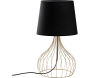 Lampe à poser en métal et tissu Telıs