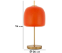 Lampe à poser en métal et verre Oldy 26 x 54 cm - MAU-0711