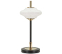 Lampe à poser en métal et verre 22 x 46 cm Vintage