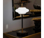 Lampe à poser en métal et verre 22 x 46 cm Vintage - MAURO FERRETTI
