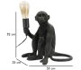 Lampe à poser en polyrésine Monkey 33 x 33 x 32 cm - MAU-0714