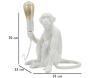 Lampe à poser en polyrésine Monkey 33 x 33 x 32 cm - MAU-0713