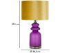 Lampe à poser en verre et métal Milva - MAU-0510