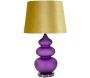 Lampe à poser en verre et métal Milva