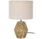 Lampe à poser avec abat-jour corde tressée Lina