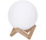 Lampe ronde avec support en bois Lune