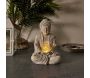 Lampe solaire en résine Bouddha - THE HOME DECO FACTORY
