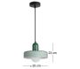 Lampe suspendue en verre Opaco Grato - 5