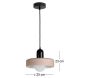 Lampe suspendue en verre Opaco Grato - 43,74