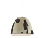 Lampe suspension en peau de vache et métal - 5