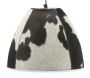 Lampe suspension en peau de vache et métal - AUB-5434