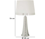 Lampe de table en métal Tower 30 x 54 cm - MAU-0690