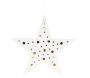 Lanterne étoile métal blanc - 7