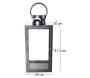 Lanterne en fer anthracite et verre - ESS-1604