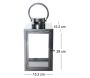 Lanterne en fer anthracite et verre - ESS-1603