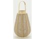 Lanterne bois et jute naturel - AUB-6283
