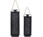 Lanterne en métal ajouré (Lot de 2)