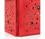 Photophore en métal laqué rouge - 24,90