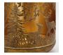 Lanterne en métal antique décor Cerf et Biche intérieur doré - 46,90