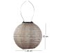 Lanterne solaire Round 20 cm - Lumiz