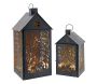 Lanternes en métal noir Maison Cerf (lot de 2) - AUBRY GASPARD