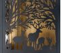 Lanternes en métal noir Maison Cerf (lot de 2) - 125