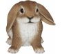 Lapin assis en résine 14 cm (Lot de 2) - TRUE TO NATURE